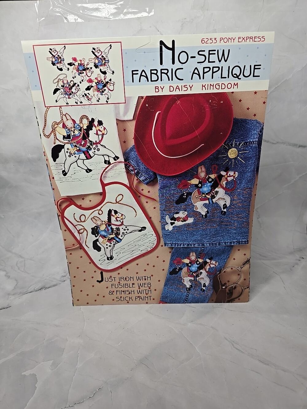 Daisy Kingdom No Sew Fabric Applique 6253 Pony Express